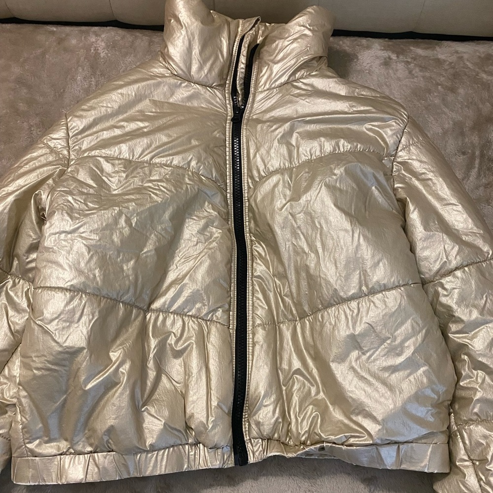 Wild Fable Gold Puffer Coat